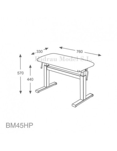 Banquette hydraulique 