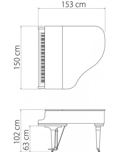 Piano 1/4 de queue Kawai GL-10 laqué - Prévalet Musique