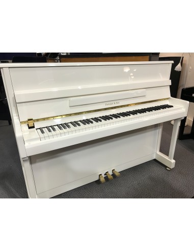 Piano droit blanc neuf Prévalet & Son - promotion pour Noël