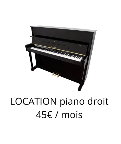 LOCATION - piano droit