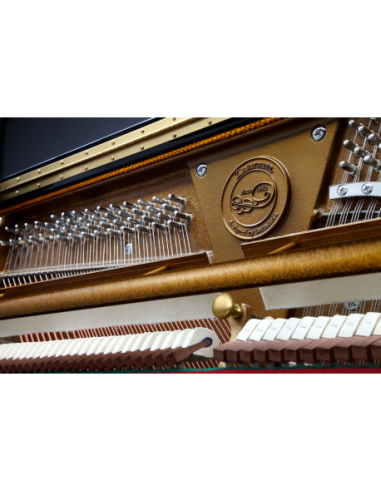 Piano droit neuf Zimmermann Studio S2 noir laqué, by C. Bechstein