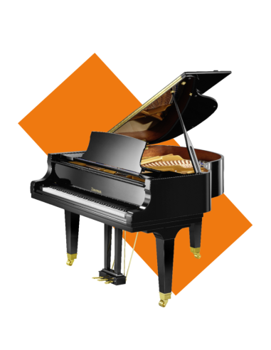 Piano quart de queue Zimmermann Studio S150 noir laqué, by C. Bechstein