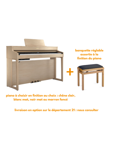 Piano droit numérique Roland HP-702 pack 1 accessoire - Prévalet Musique