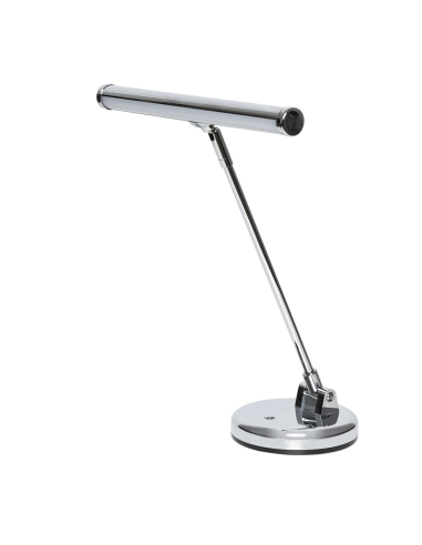 Lampe LED pour piano, noire ou chrome, orientable - Prévalet Musique