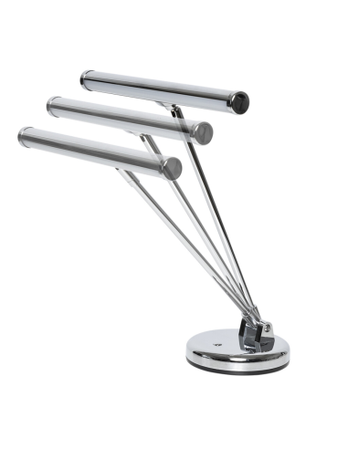 Lampe LED pour piano, noire ou chrome, orientable - Prévalet Musique