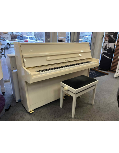 Piano d'occasion petit prix Hyundai blanc laqué - Prévalet