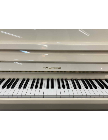 Piano d'occasion petit prix Hyundai blanc laqué - Prévalet