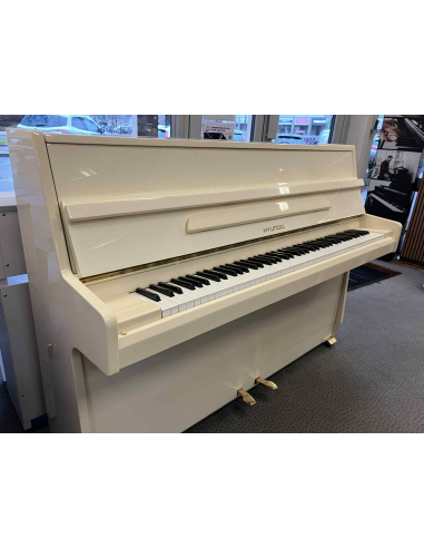 Piano d'occasion petit prix Hyundai blanc laqué - Prévalet