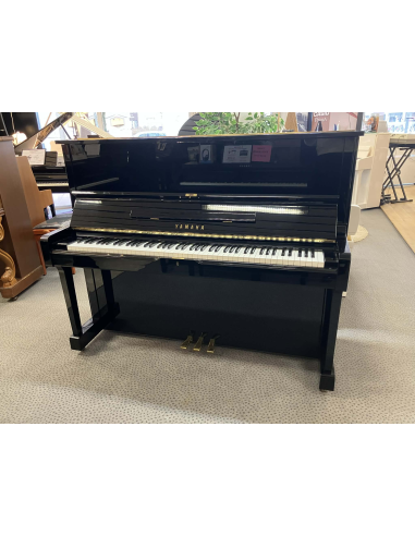 Superbe piano d'occasion Yamaha U1 noir laqué - Prévalet Musique