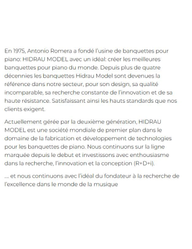 Banquette de piano à réglage hydraulique compacte - Prévalet Musique