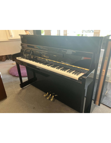 Piano Yamaha B2 noir laqué avec silencieux d'occasion - Prévalet Musique