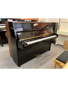 Piano droit d'occasion YAMAHA P116 noir laqué - Prévalet Musique 2