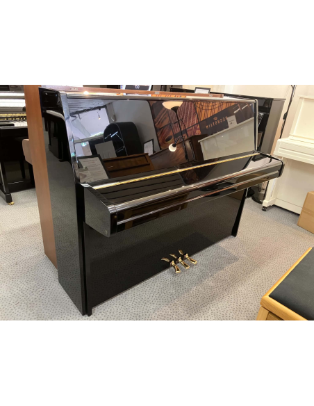 Piano droit d'occasion YAMAHA P116 noir laqué - Prévalet Musique