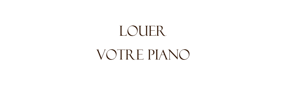 Location de votre premier piano